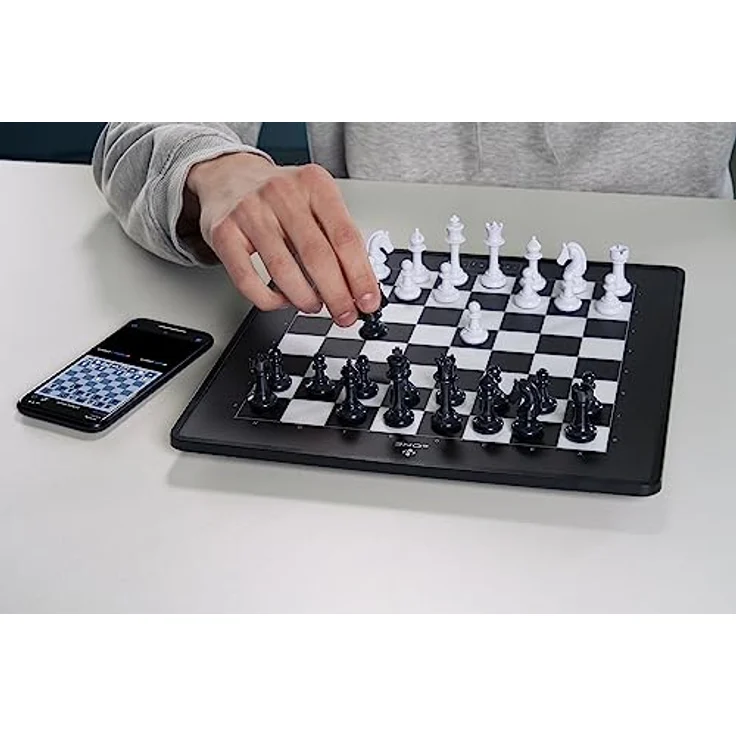 MILLENNIUM eONE M841, Elektronisches Schachbrett für Online-Spiel mit 81 LEDs, Bluetooth und Lithium-Ionen-Akku – Bild 5
