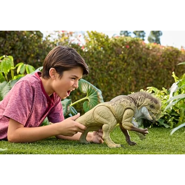 Mattel® Actionfigur Jurassic World D-Rex, mit Beiß-Angriff und Brüllgeräusch, bewegliche Gelenke – Bild 2