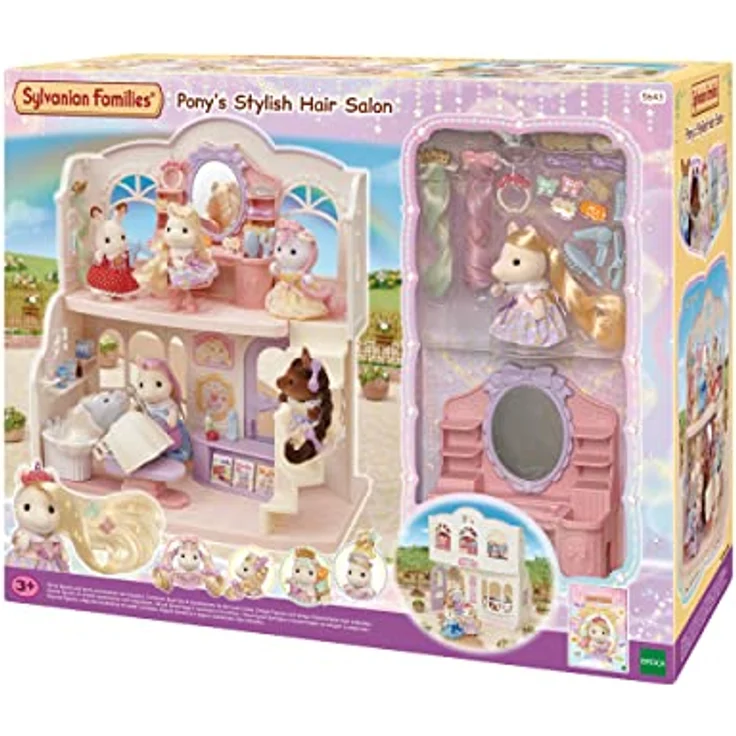 Sylvanian Families 5643 Pony Friseursalon mit Figur - Puppenhaus Spielset, einzelverpackt – Bild 3