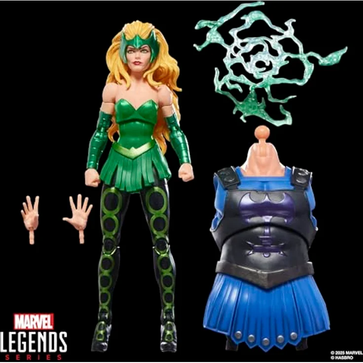Marvel Press Marvel Legends Series Enchantress Action-Figur, 15 cm groß mit 3 Accessoires und Build-A-Figure Element – Bild 5