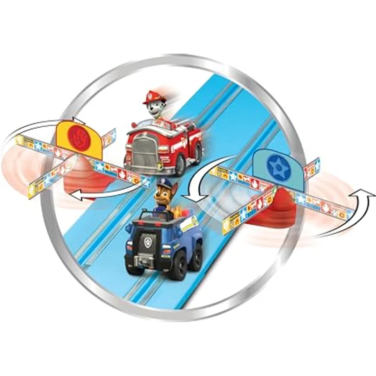 Carrera First PAW Patrol, Race 'N' Rescue Rennbahn, 3,5 Meter mit Licht-, Sound- & Musikeffekten, interaktive Funktionen – Bild 5