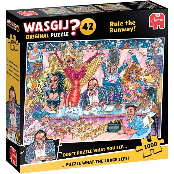Wasgij Original 42 Rule The Runway!, Puzzle mit 1000 Teilen und glamourösem Drag Queens Thema – Bild 4