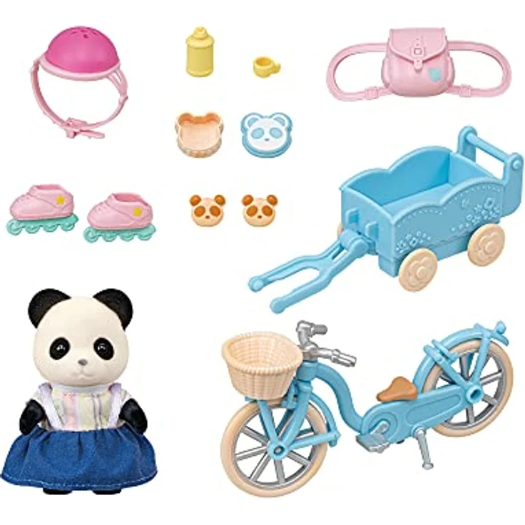 EPOCH Sylvanian Families 5652 Fahrrad und Rollschuhe Spielset mit Figur – Bild 3