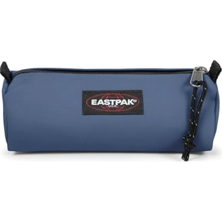 EASTPAK BENCHMARK Single Federmäppchen - Großes Innenfach, 100% Nylon, Vegan - Powder Pilot (Blau) – Bild 1