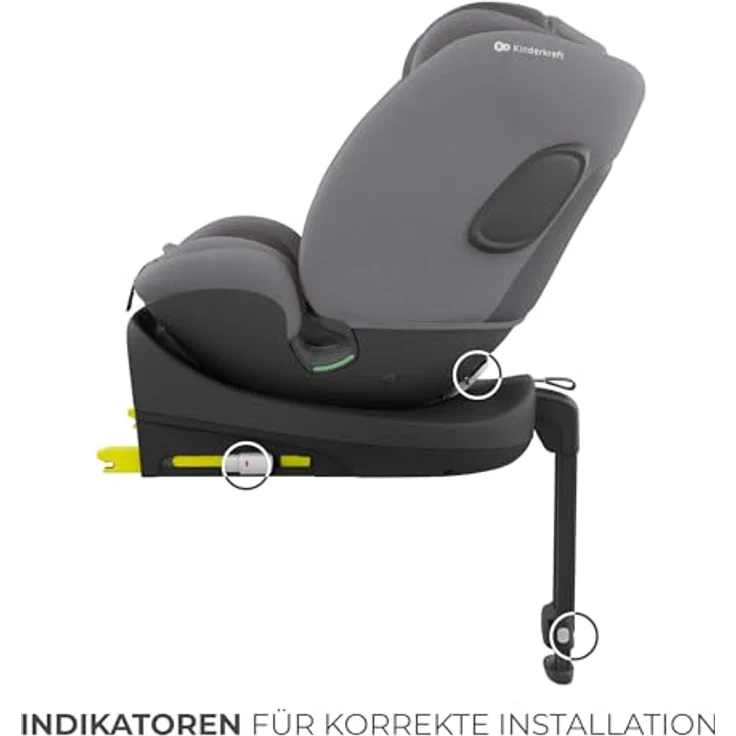 KinderKraft I-FIX ENDURA SAFE, Kindersitz für Kinder, grau – Bild 10