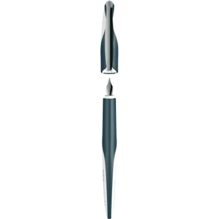 Herlitz Füller herlitz my.pen style Füllhalter - Feder M - Dark Shale BL mit ergonomischer Griffzone und druckstabiler Edelstahlfeder – Bild 4