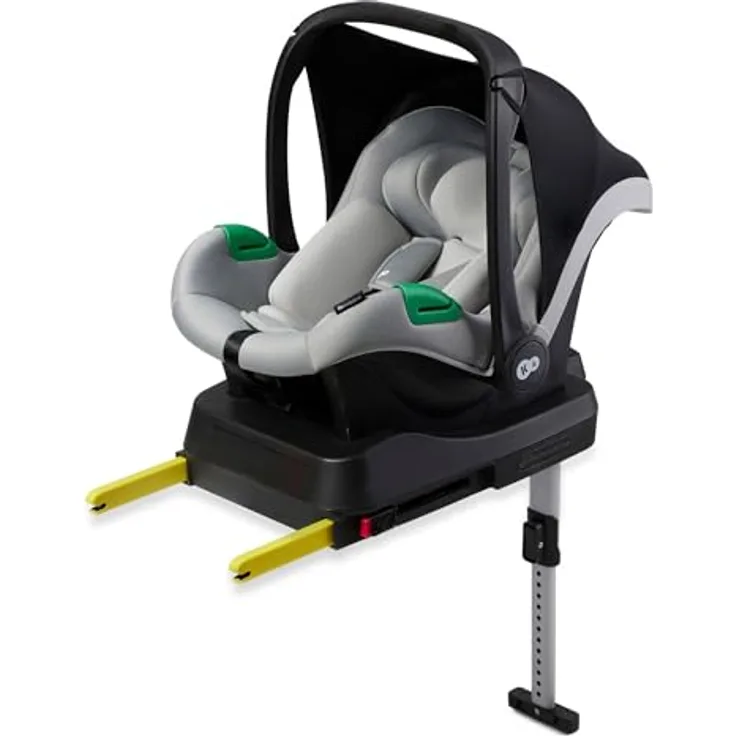 KinderKraft Mink Pro + Base Mink FX, Reboarder für Kinder 40-75 cm, ECE R129/i-Size, integrierter Einsatz, H-Guard System, SPS, einfache Isofix-Montage