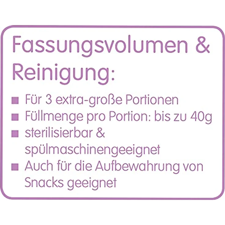 MAM Milchpulverspender, Milchpulver Box zum einfachen Befüllen von Babyflaschen, Milchpulverportionierer fasst bis zu 3 Portionen, 0+ Monate, Wal/Frosch – Bild 4