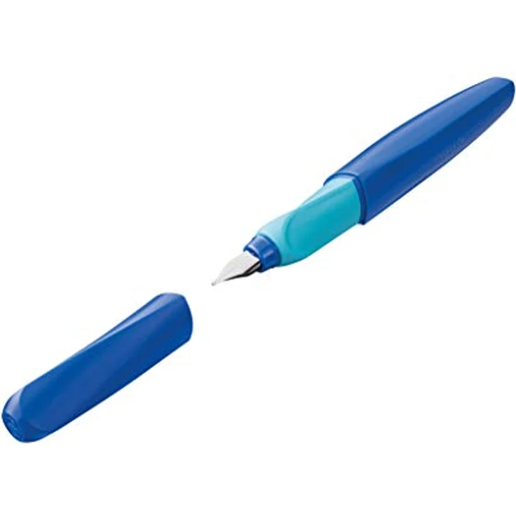 Pelikan Füllhalter Twist P457 M-Feder dunkelblau - Ergonomischer Füller für Rechts- und Linkshänder – Bild 2