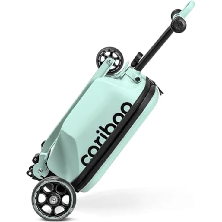 CARIBOO Cariboo iTravel, Dreirad-Roller mit Koffer und Gewichtssteuerung, minze, Handgepäck bis 21 Liter – Bild 10
