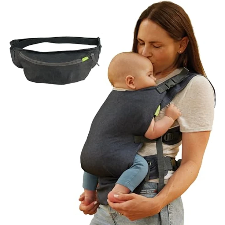 Infantino Fold N Go 2in1 Babytrage, klappbar und vielseitig einsetzbar – Bild 1