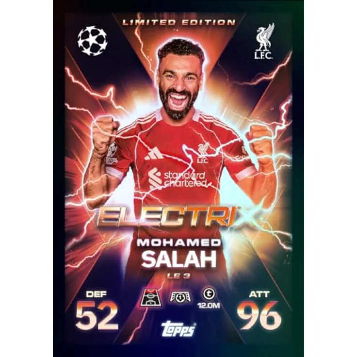 Topps Match Attax Champions League 2025/26 EXTRA Trading Cards, MEGA Multipack mit 52 Karten und 3 ELECTRIX LIMITED EDITION Karten – Bild 2