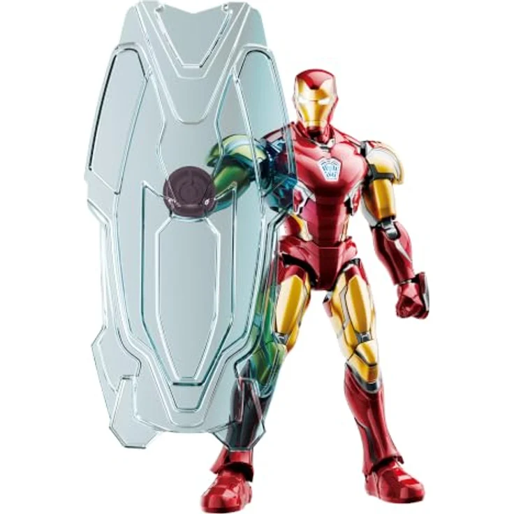 Dickie Toys Blokees Marvel Iron Man, Spielzeugfigur mit 149 Teilen, beweglichen Punkten und beleuchteten Augen, 27,5 cm hoch – Bild 4