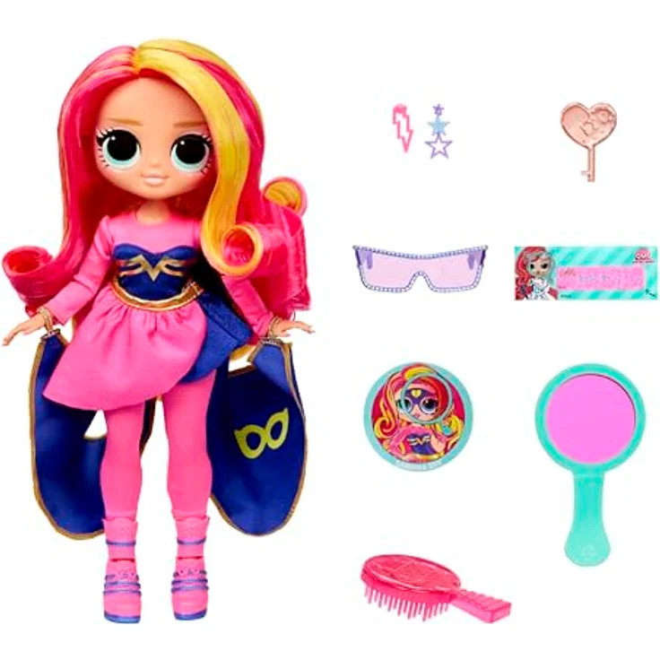 L.O.L. SURPRISE! Anziehpuppe OMG Eye Spy - Superhero mit Farbwechsel und interaktivem Playset – Bild 3