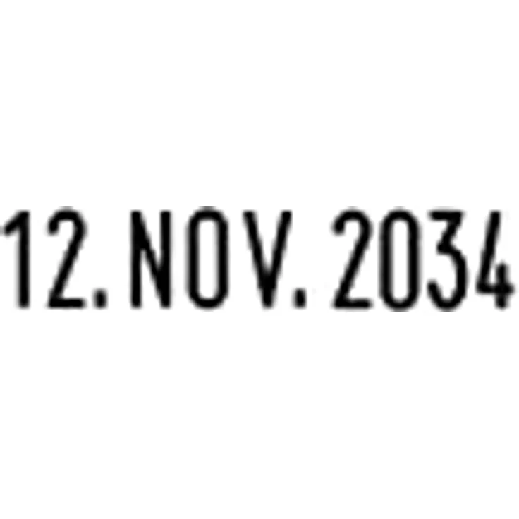 COLOP Stempel S 120, Datumstempel selbstfärbend, schwarz – Bild 7