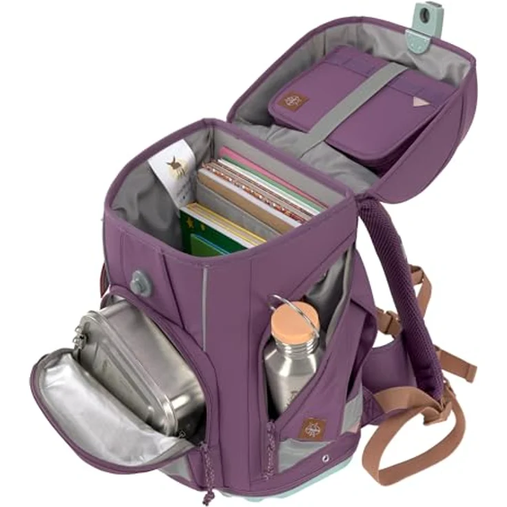LÄSSIG Schulranzen Set Unique Boxy 7-teilig "Purple" – Bild 8