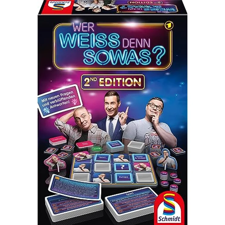 Schmidt Spiele 49428 Wer Weiss denn sowas 2nd Edition, Familienspiel mit über 400 neuen Fragen – Bild 1