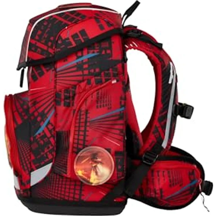 ergobag cubo Schulranzen-Set „AlarmBärreitschaft“, 5-teilig, mit Rückenpolsterung und Höhenverstellsystem, auslaufsicher, inklusive Kletties zur Individualisierung – Bild 3