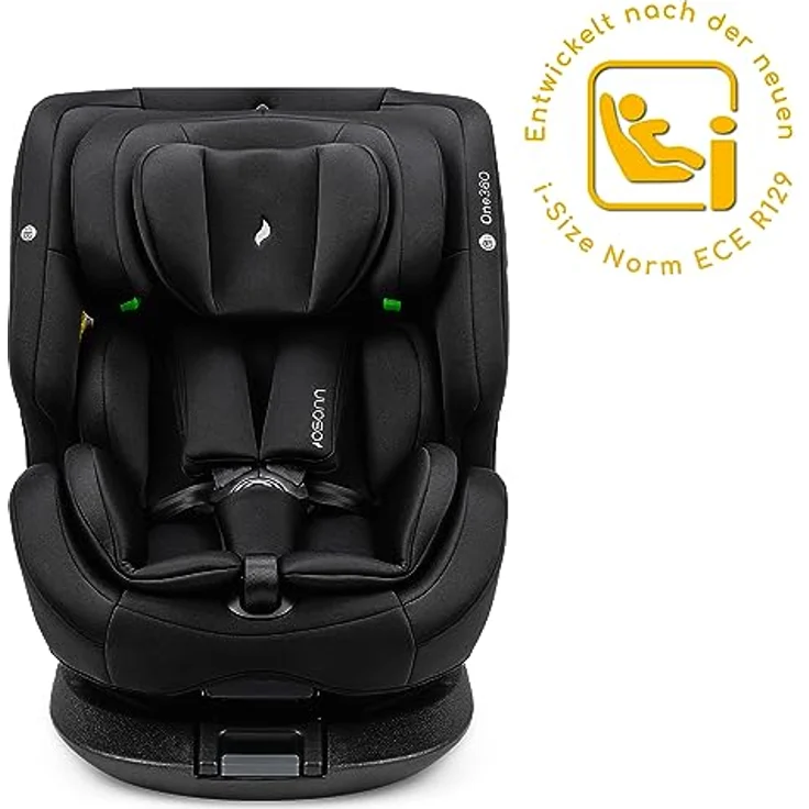 Osann Autokindersitz One360 i-Size, 360° drehbarer Reboarder Kindersitz Isofix, Baby Autositz, Schwarz – Bild 2