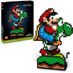 LEGO Super Mario World: Mario & Yoshi Nintendo Set zum Sammeln, pixelige Figuren, Modell zum Bauen und Ausstellen, Wohn-Deko und Sammlerstück, Modellbausatz und Geschenk für Erwachsene Fans 71438, nostalgisches Nintendo Side-Scroller Modell aus LEGO Steinen