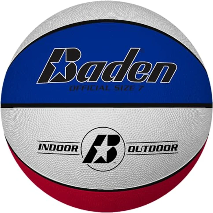 Baden Basic Basketball - klassischer Gummibasketball für Training, Schule und Freizeit - langlebiger Basketball für Kinder und Erwachsene - Größe 5 – Bild 1
