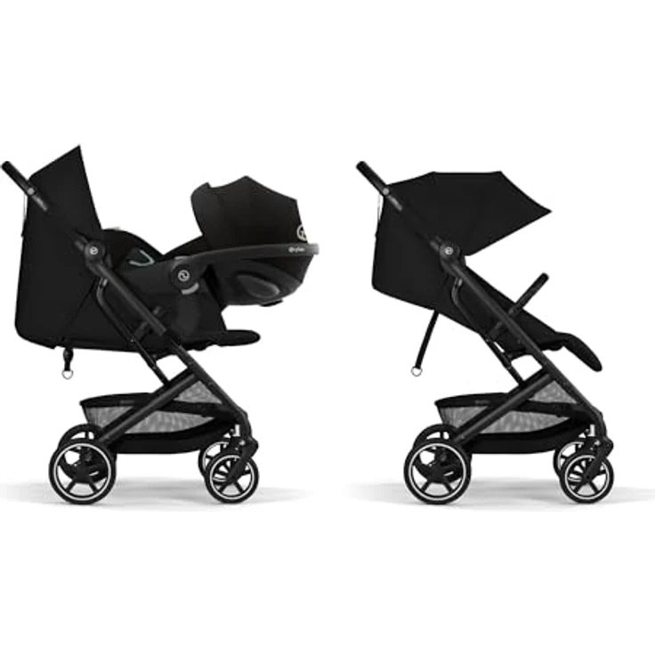 Cybex Beezy Buggy 2026, leichter Stadt-Buggy ab Geburt bis 4 J. (22 kg), kompakt faltbar, Magic Black – Bild 5