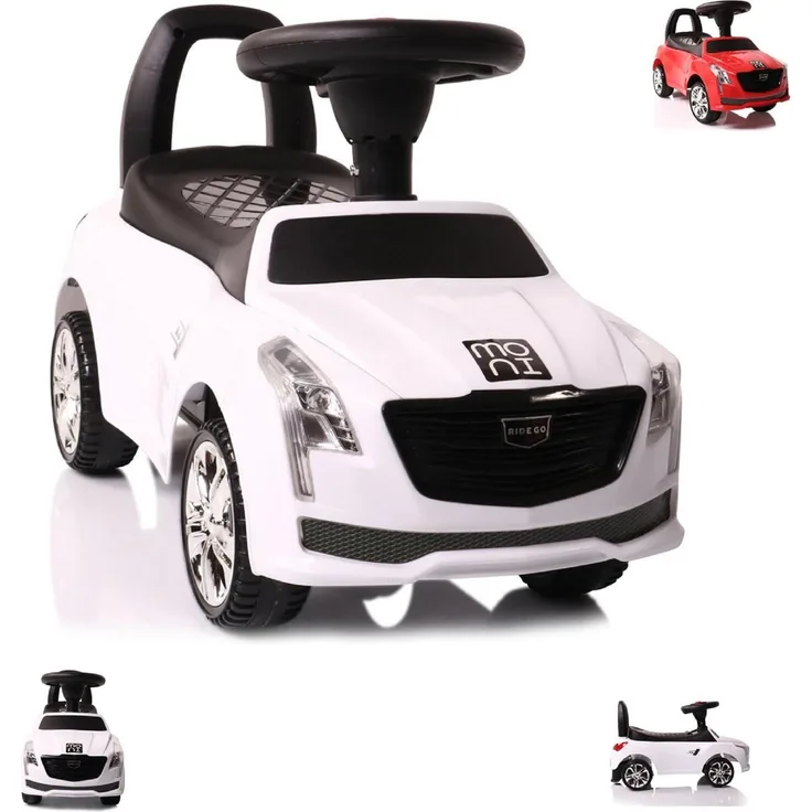 Moni Rutscher Kinderauto Leopard JY-Z01D, mit Musikfunktion, für Kinder von 18 bis 72 Monaten, maximale Traglast 25 kg, bequemer Sitz und Rückenlehne