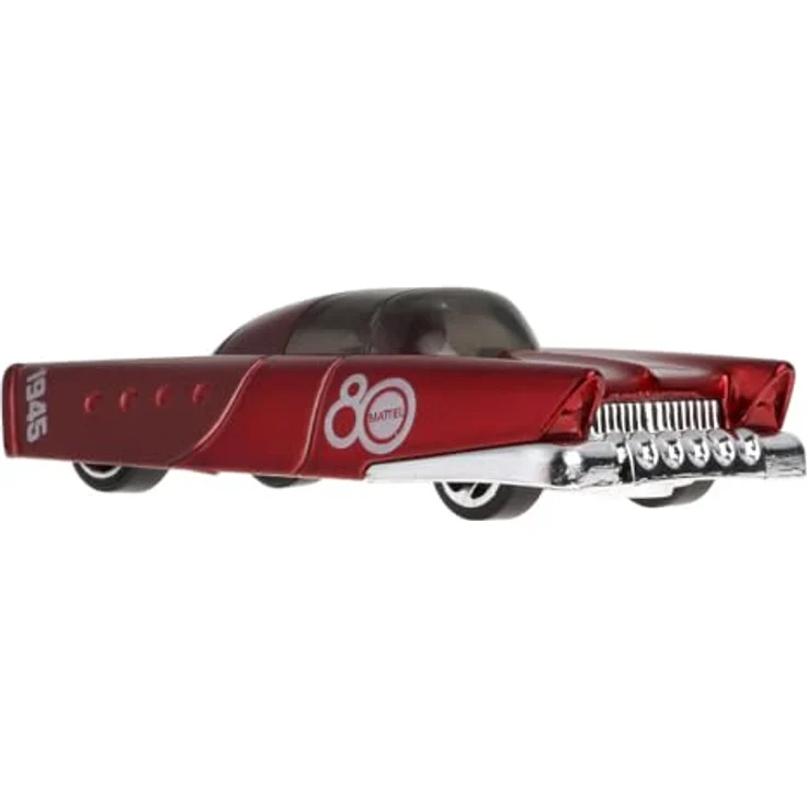 Hot Wheels Mattel Dream Mobile 80th Anniversary Collector's Edition, Die-Cast Modellauto, glänzende rote Lackierung mit Jubiläumslogo – Bild 3