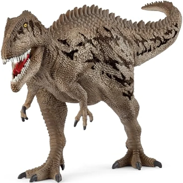 Schleich Carcharodontosaurus (15048), beweglicher Dinosaurier mit steingrauer Echsenhaut und dynamischer Pose, 33 x 8 x 13 cm – Bild 1