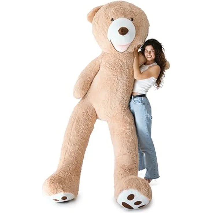 MKS. Riesen Teddybär XXL Kuschelbär 260 cm groß Plüschbär - Braun (260 cm)
