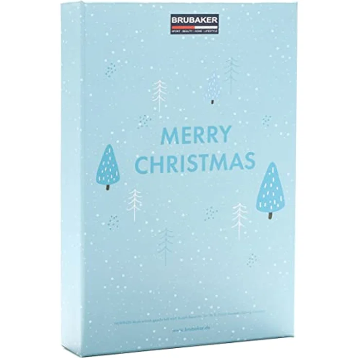 BRUBAKER Adventskalender zum Befüllen - Tierische Weihnachten Blau - 32,5 cm groß, DIY Weihnachtskalender mit 24 Türchen – Bild 3