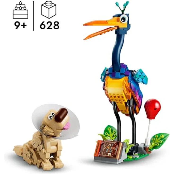 LEGO Disney and Pixar Kevin und Dug, Spielzeugset mit Golden Retriever und exotischem Vogel, DIY Deko für Kinderzimmer, 43290, für Mädchen ab 9 Jahren – Bild 2