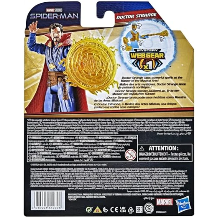 Spider-Man Marvel Mystery Web Gear Doctor Strange, 15 cm Sammelfigur mit 1 Armor Zubehör und 1 Charakter-Zubehör, mehrfarbig, ab 4 Jahren – Bild 3