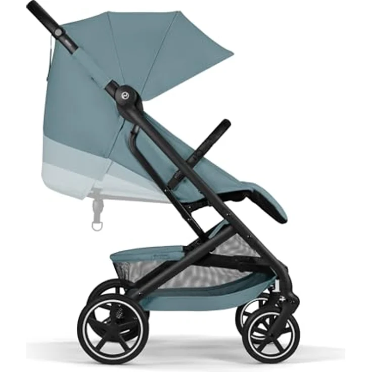 Cybex Beezy Buggy 2026, Stadt-Buggy mit flacher Liegeposition, einhändig kompakt faltbar, Stormy Blue – Bild 7