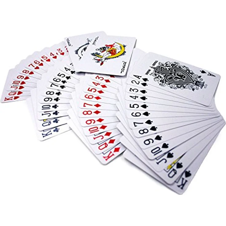GOODS+GADGETS Royal 100% Plastik Poker-Karten, langlebiges Doppel-Deck Set für professionelle Spieler, abwaschbar, formstabil – Bild 4