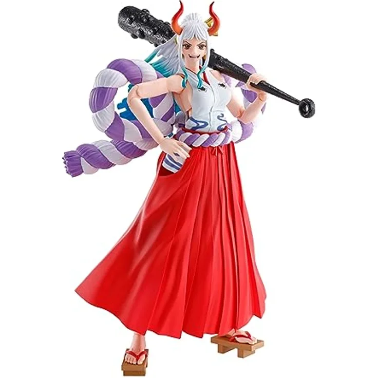 TAMASHII Nations One Piece Yamato, S.H.Figuarts Actionfigur mit hoher Beweglichkeit, ca. 18,5 cm, inklusive 10 Händen und optionalen Gesichtsteilen