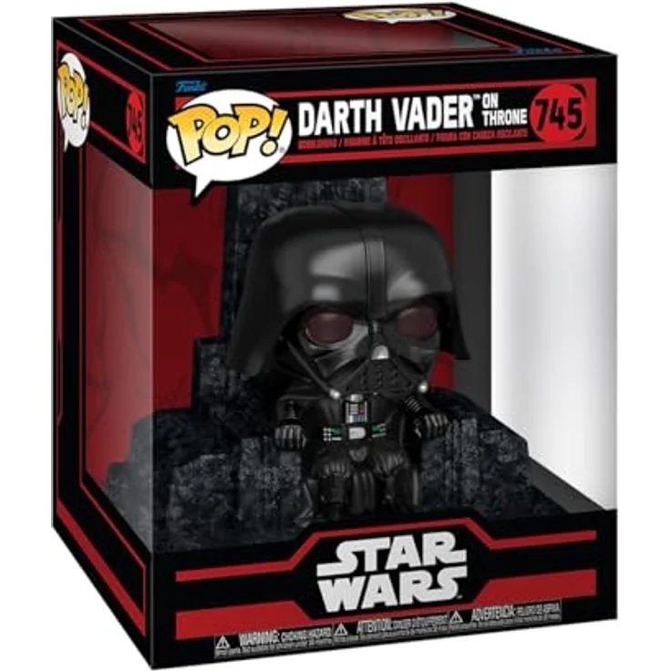 Funko Pop! Deluxe: SW Darkside - Darth Vader Throne - Vinyl-Sammelfigur, 9,5 cm, Offizielle Star Wars Handelswaren, Geschenkidee für Kinder und Erwachsene, Movies Fans, Schwarz – Bild 1