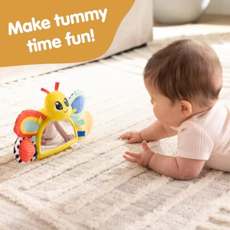 Lamaze Freddie The Firefly Tummy Time, Aktivitätsspielzeug mit verschiedenen Texturen und Farben für die Bauchlage, ab 0 Monaten – Bild 2