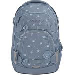coocazoo Schulrucksack Mate „Bloomy Daisy”, hellgrau, ergonomischer & anpassbarer Tornister, höhen- & größenverstellbar, mit Brustgurt & Hüftgurt, ab der 3. Klasse