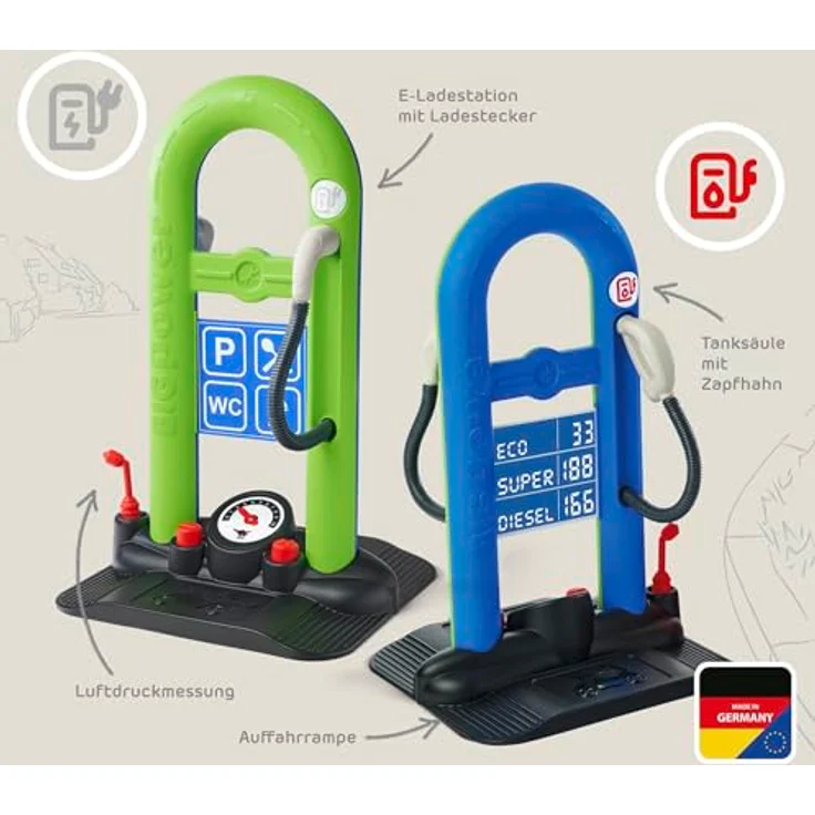 BIG Bobby Car Tankstelle, Spielzeug-Zubehör zur Förderung von Kreativität und motorischen Fähigkeiten – Bild 4