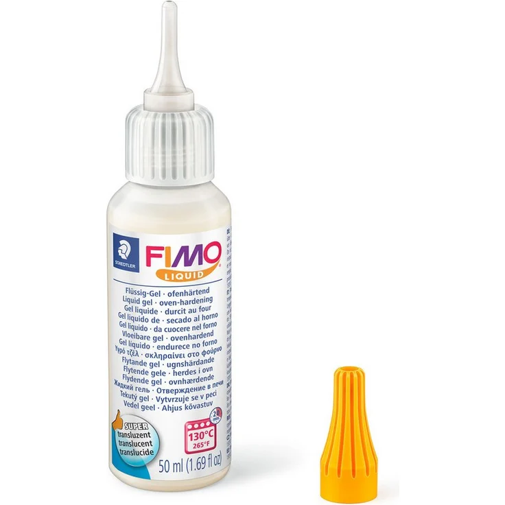 FIMO FIMO Modelliermasse liquid 8051 Flüssig-Gel, 50 ml - Ofenhärtendes Flüssig-Gel für vielfältige Anwendungsmöglichkeiten