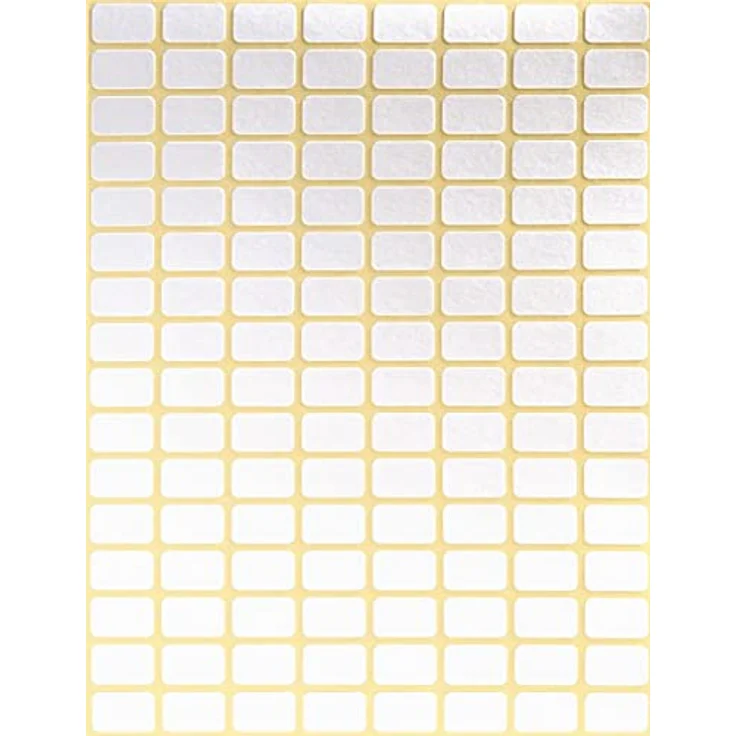 Avery Zweckform 3306 Haushaltsetiketten selbstklebend (13x8mm, 3.712 Aufkleber auf 29 Bogen, Vielzweck-Etiketten für Haushalt, Schule und Büro zum Beschriften und Kennzeichnen) blanko, weiß – Bild 2