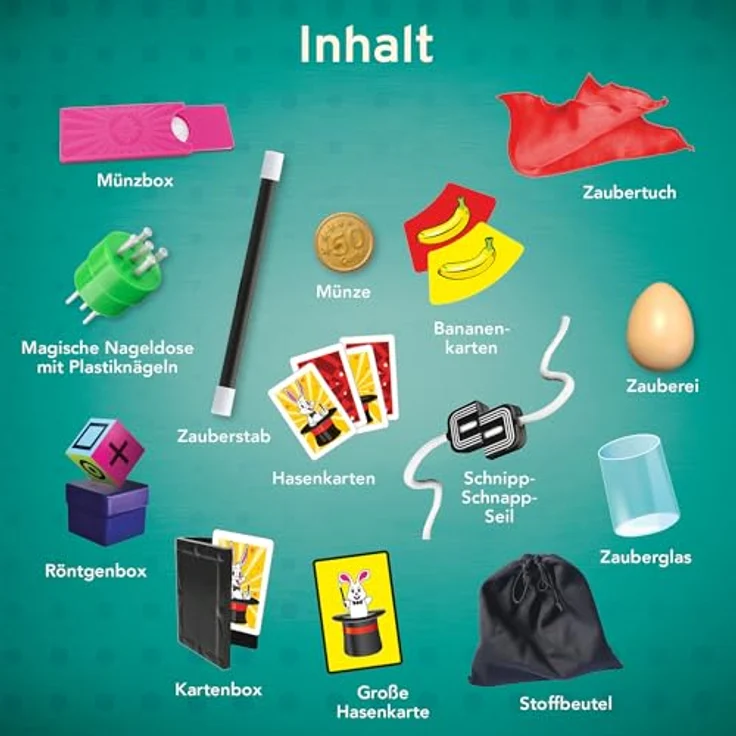 Kosmos Zauberkasten Mein erster Zauberkasten Magic Junior, 15 magische Tricks mit Comic-Anleitung und Online-Tutorials für Kinder ab 6 Jahren – Bild 3