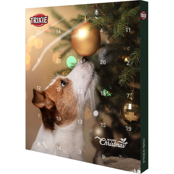 TRIXIE Adventskalender PREMIO Adventskalender für Hunde, gefüllt mit diversen Leckereien und hohem Fleischanteil