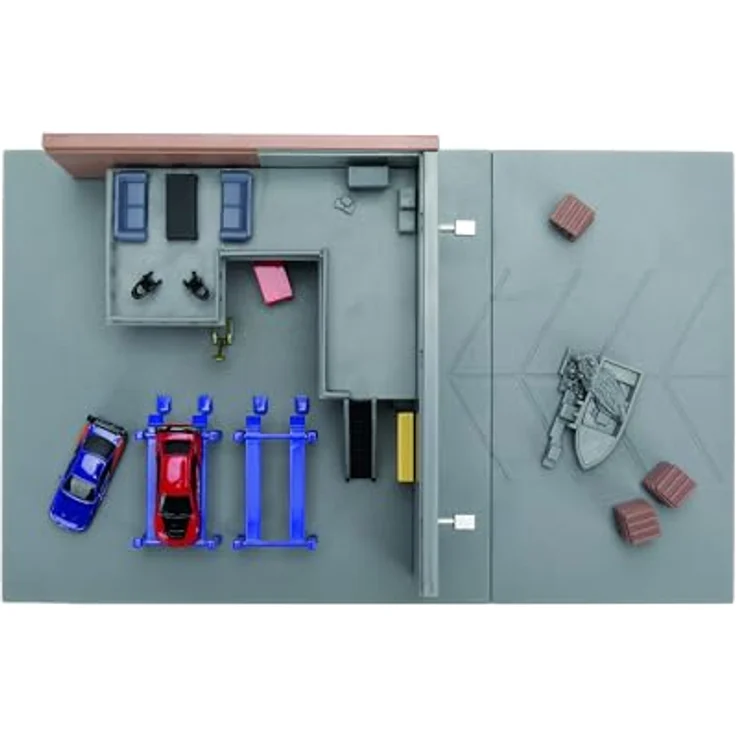 Smoby Knetspiel, kreative Spielmöglichkeiten mit detailreichem Diorama und zwei Die-cast Nano Fahrzeugen – Bild 5
