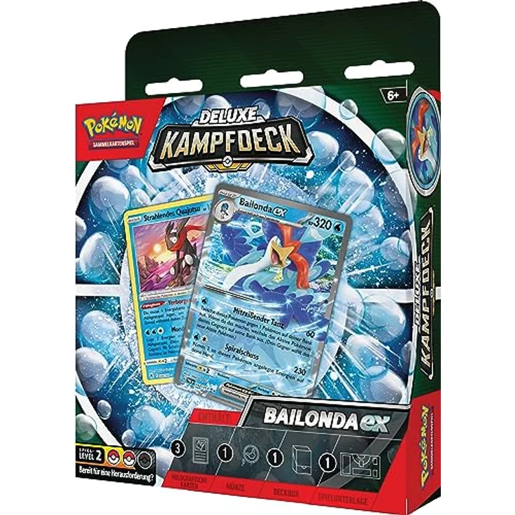 The Pokemon Company Pokémon Deluxe-Kampfdeck Bailonda-ex, strategisches Sammelkartenspiel für Anfänger und Fortgeschrittene – Bild 3