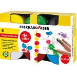 Eberhard Faber EFAColor Fingermalfarbe Kreativset, 6x 40 ml, hochdeckend und farbbrillant, wasserlöslich