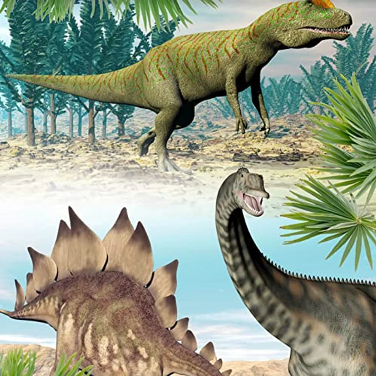ESPiCO Bettwäsche Trendy Bedding Dino Bunt Dinosaurier T-Rex Stegosaurus Renforcé, Größe:135 cm x 200 cm – Bild 4