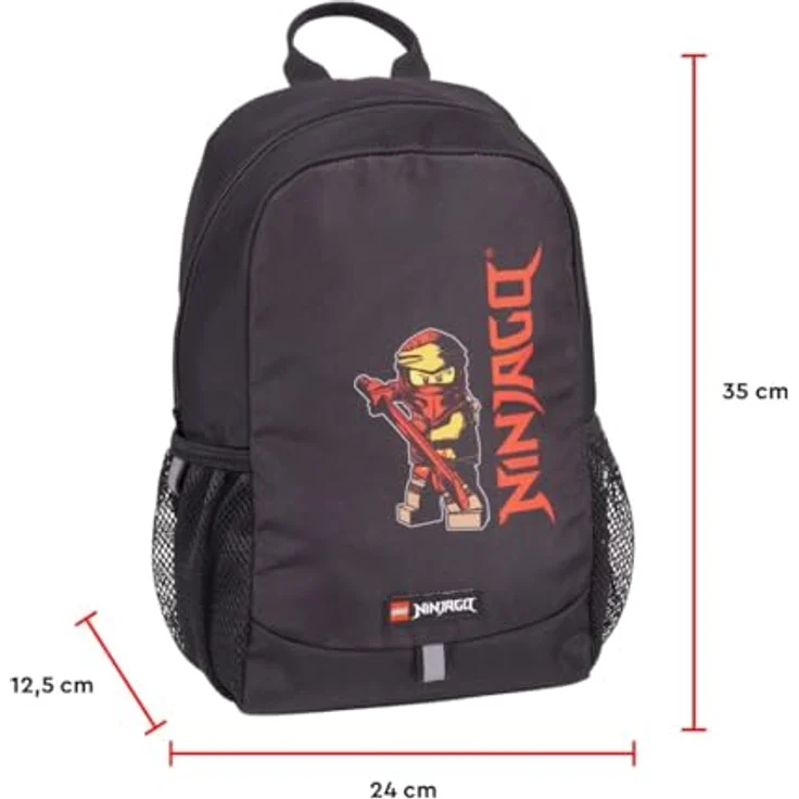 SKANDO BAGS Lego NINJAGO Schulranzen-Set - 6-teiliges Komplettpaket, Rot – Bild 5