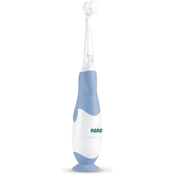 NENO Denti Blue, elektronische Zahnbürste für Kinder mit Saugnapf, LED-Hintergrundbeleuchtung und IPX 7 Wasserdichtheit – Bild 4